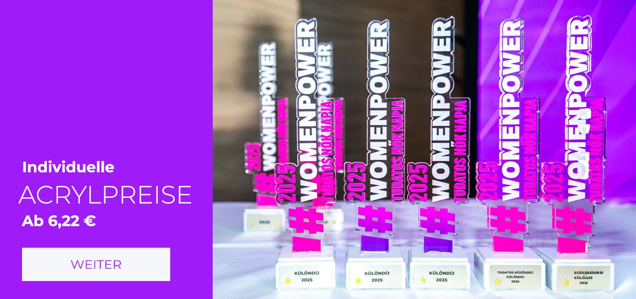 Individuelle Acryl-Auszeichnungen