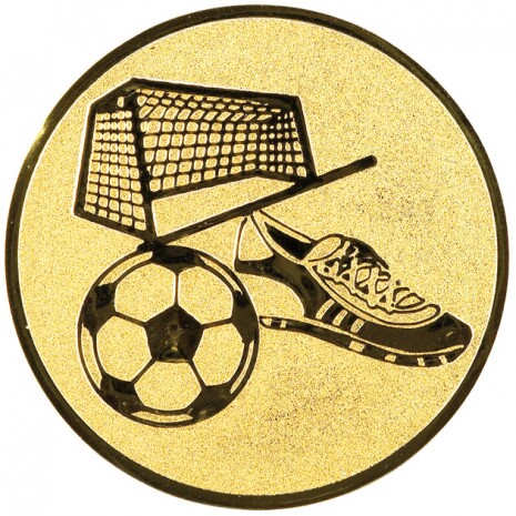 Fußball (Schuhe, Ball) Emblem gold 25 mm