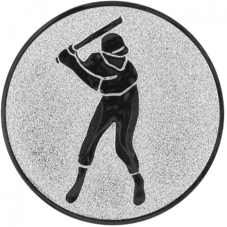 Baseball Emblem silber 25 mm