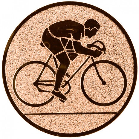 Radfahren (Straße) Emblem bronze 25 mm