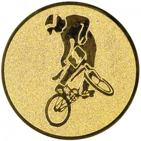 Radfahren (BMX) Emblem gold 25 mm