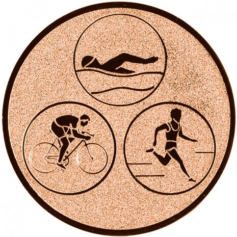 Triathlon Emblem bronze 25 mm