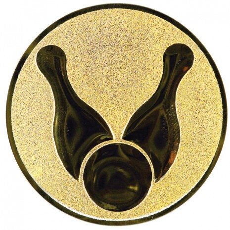 Bowling Emblem gold 50 mm