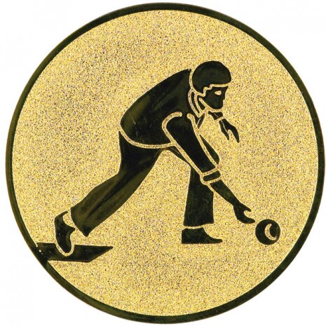 Squittles-Männer Emblem gold 25 mm