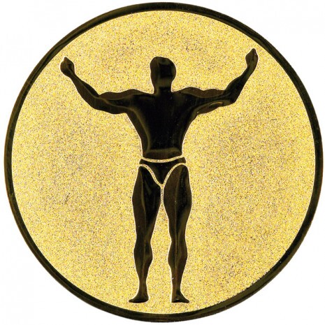 Fitness Emblem gold 50 mm