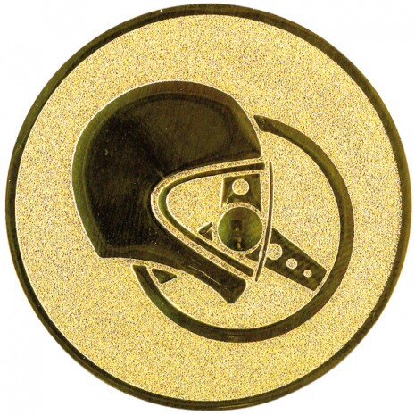 Wettrennen Emblem gold 50 mm
