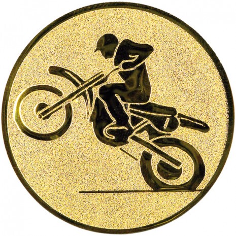 Moto-Cross Emblem gold 25 mm