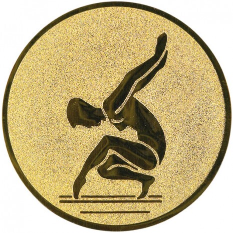 Gymnastik (Frauen) Emblem gold 50 mm