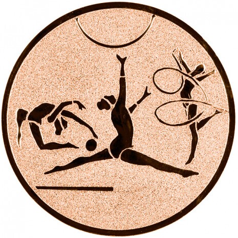 Rhythmische Gymnastik Emblem bronze 25 mm