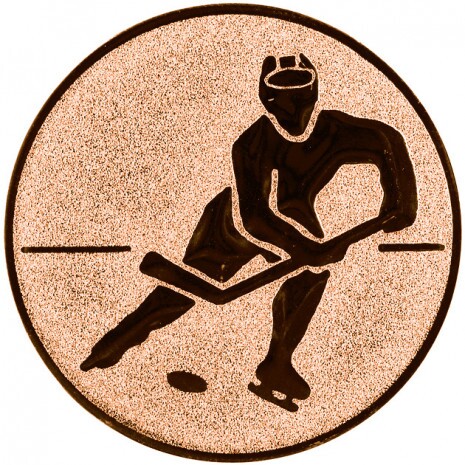 Eishockey Emblem bronze 25 mm