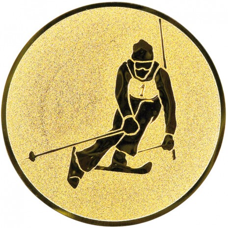 Ski Alpin Emblem gold 25 mm