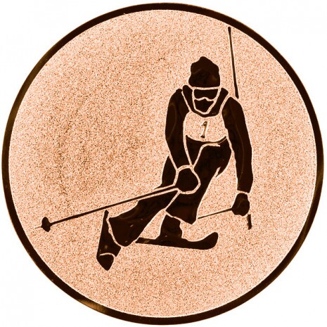 Ski Alpin Emblem bronze 25 mm