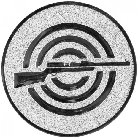 Schießen (Gewehr) Emblem silber 50 mm