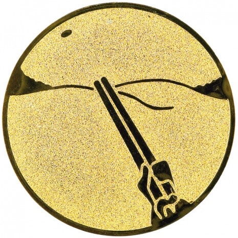 Puckschießen Emblem gold 25 mm