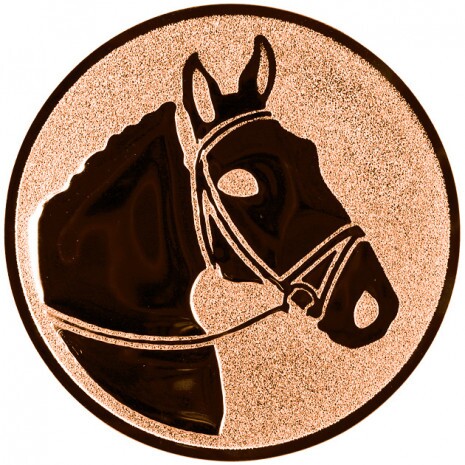 Reiter (Pferd) Emblem bronze 25 mm