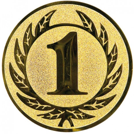 Platz 1 Emblem gold 50 mm