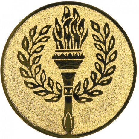 Fackel Emblem gold 50 mm