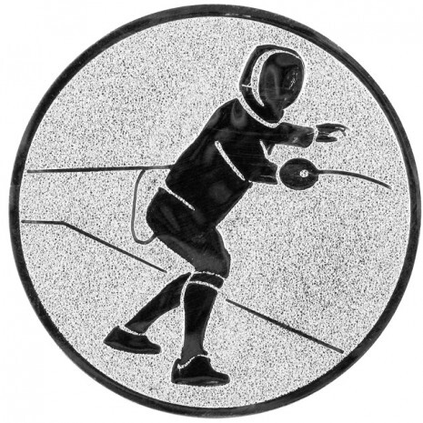 Fechten Emblem silber 25 mm