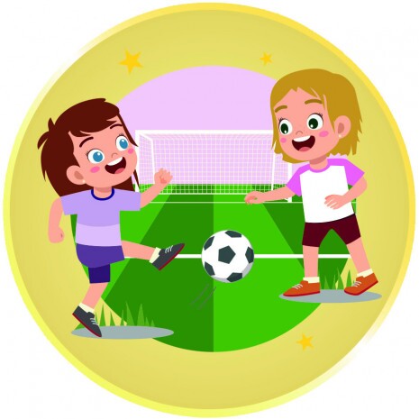 Kids Fußball Mädchen Emblem