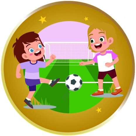 Kids Fußball Mädchen Emblem