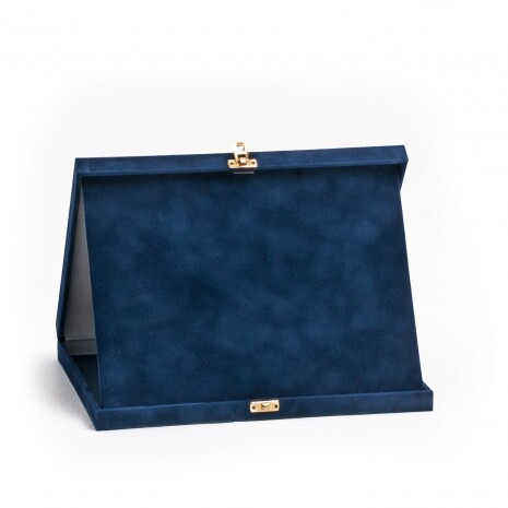 Plüschplakettenbox in Blau