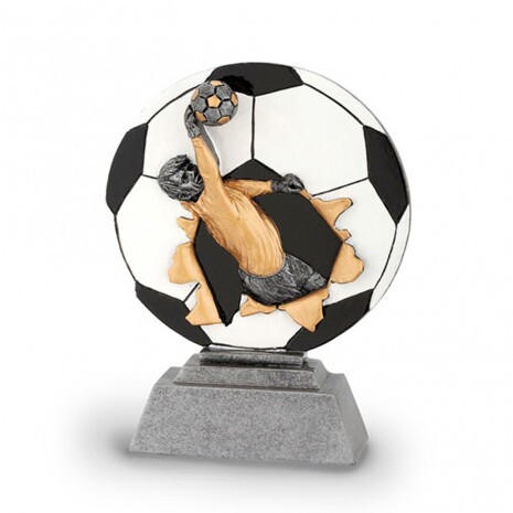 Fußball (Torwart) Kunstharzskulptur