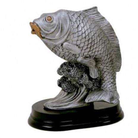 Angler (großer Fisch) Kunstharzskulptur