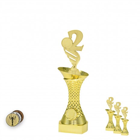 Platz auf goldenem Säulenständer