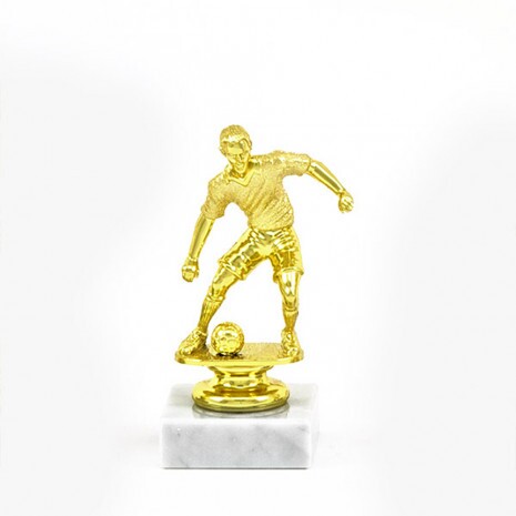 Fußball (Herren groß) Goldfigur mit Basis