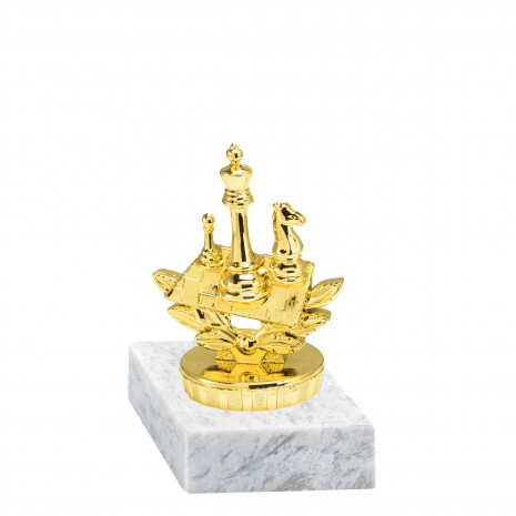Schach Goldfigur mit Basis