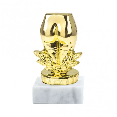 Trostpreis-Goldstatue mit Sockel