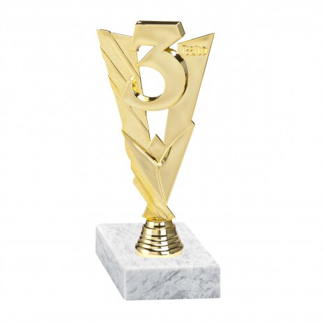 Platz Goldfigur mit Basis