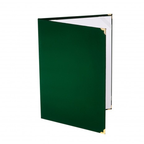 Grüner A4-Visitenkartenhalter aus Plüsch