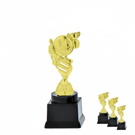 Lustig Allgemein auf schwarzem Blocksockel