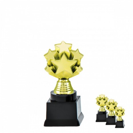 Sterne auf schwarzem Blocksockel