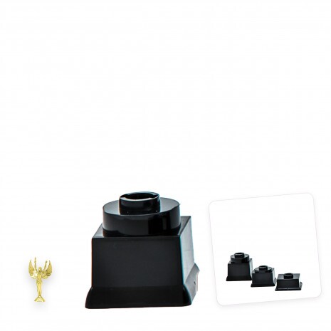 Figurenständer schwarzer Würfel