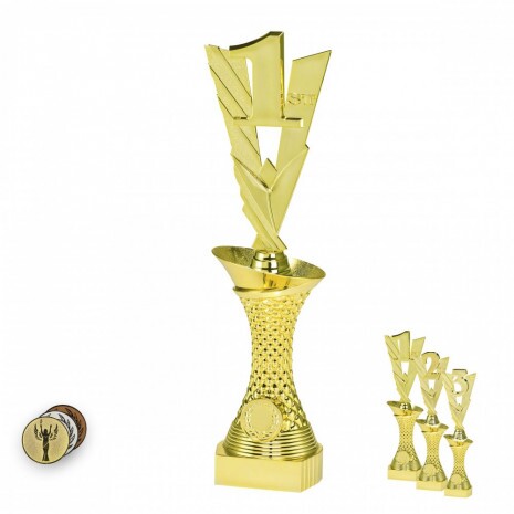 Platz auf goldenem Säulenständer