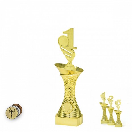 Platz auf goldenem Säulenständer