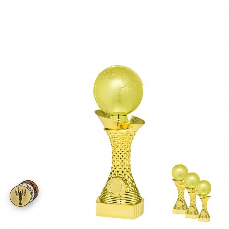 Fußball auf goldenem Säulenständer