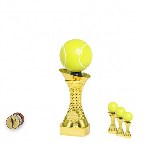 Tennisball auf goldenem Säulenständer A