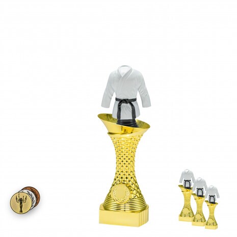 Karate auf goldenem Säulenständer A