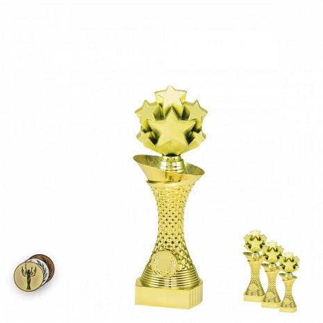 Sterne auf goldenem Säulenständer