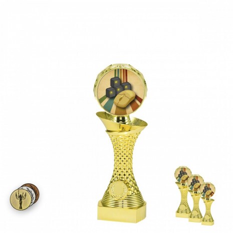 E-sport PC auf goldenem Säulenständer