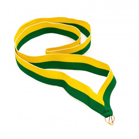 Grün-gelbes 22 mm breites Ordensband
