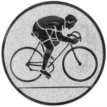 Radfahren (Straße) Emblem silber 50 mm