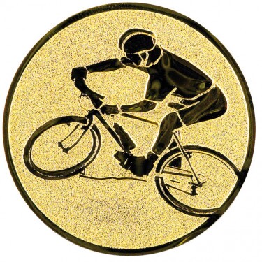Radfahren (Mountainbike) Emblem gold 50 mm