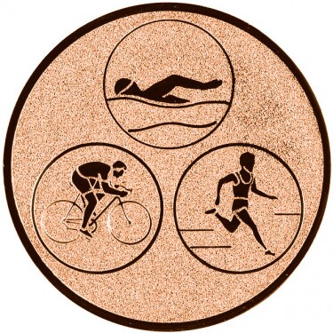 Triathlon Emblem bronze 25 mm
