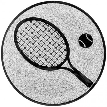 Tennis Emblem silber 25 mm