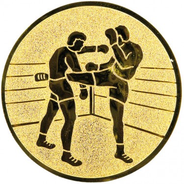 Kickboxen Emblem gold 50 mm
