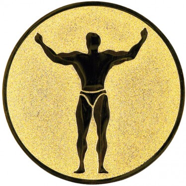 Fitness Emblem gold 50 mm